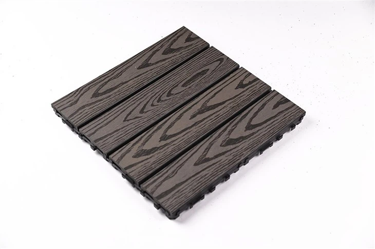 Interlocking Floor Mats Outdoor PP And WPC Material Log Style